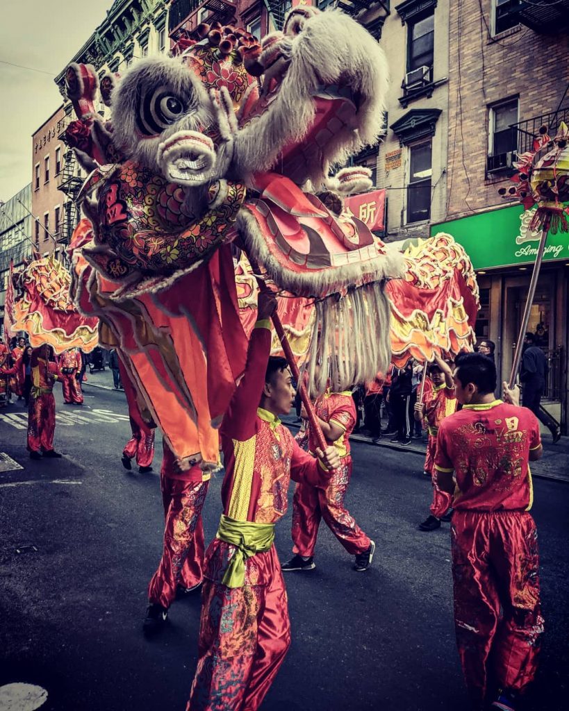 Parada smoków na Chinatown 