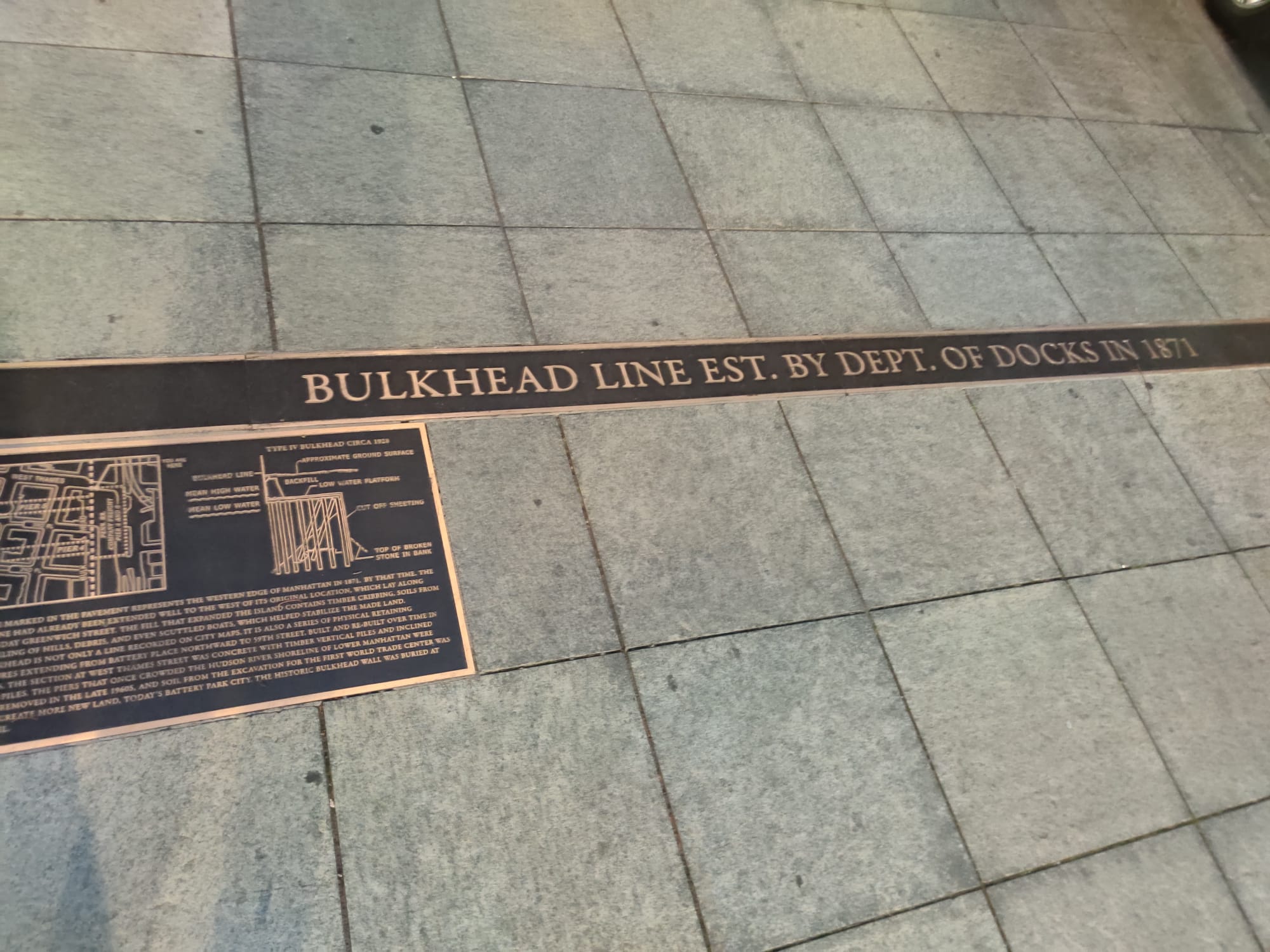 Bulhead line Battery Park City