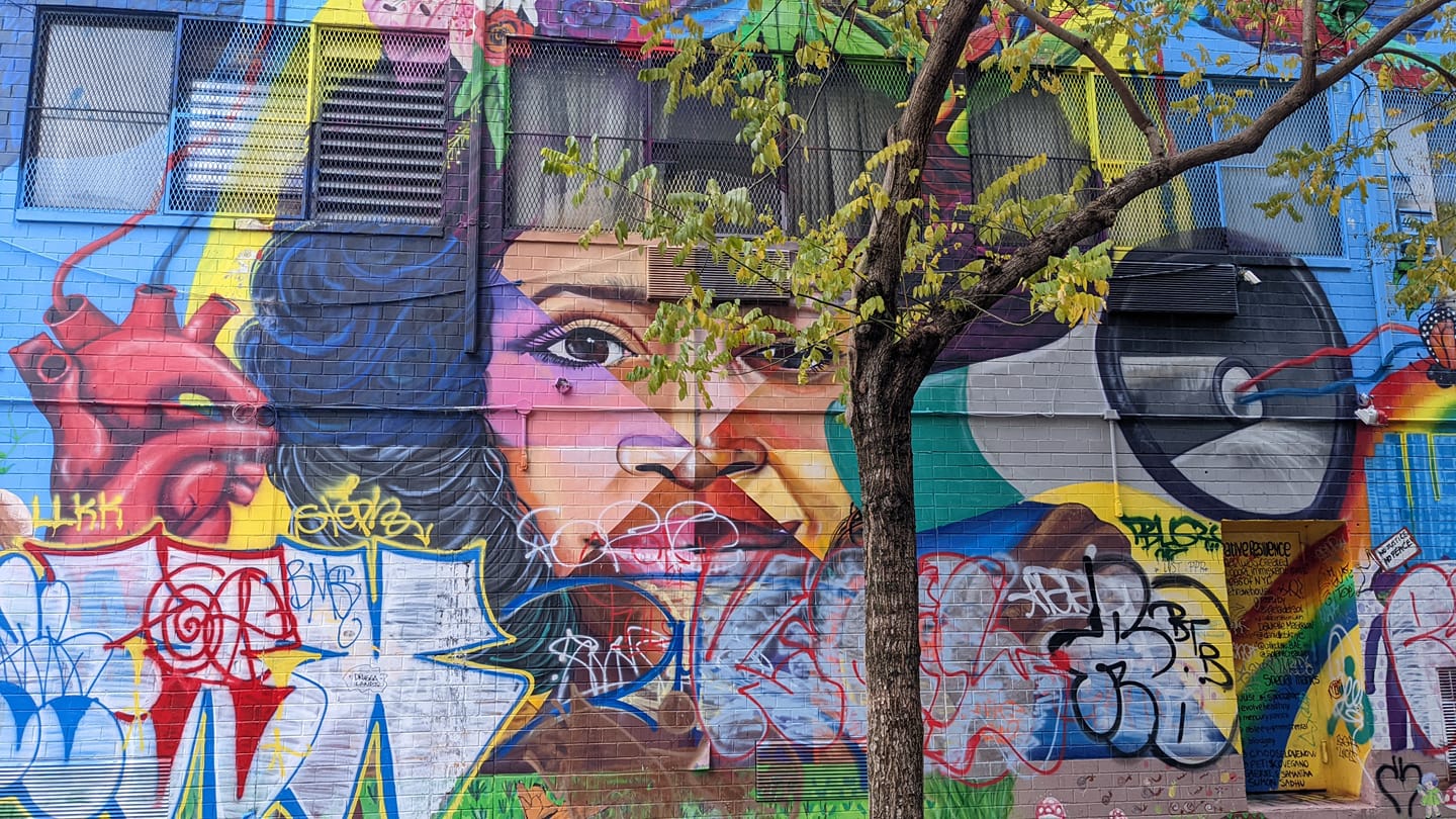 Nowy Jork mural kobieta