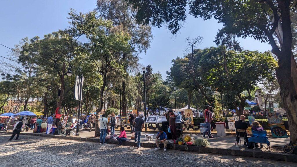 Sobotni bazar w Mexico City