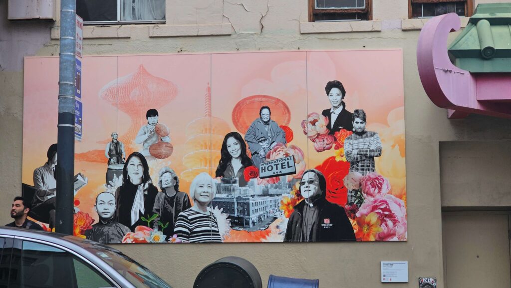 mural promujący społeczność AAPI w San Francisco, Chinatown