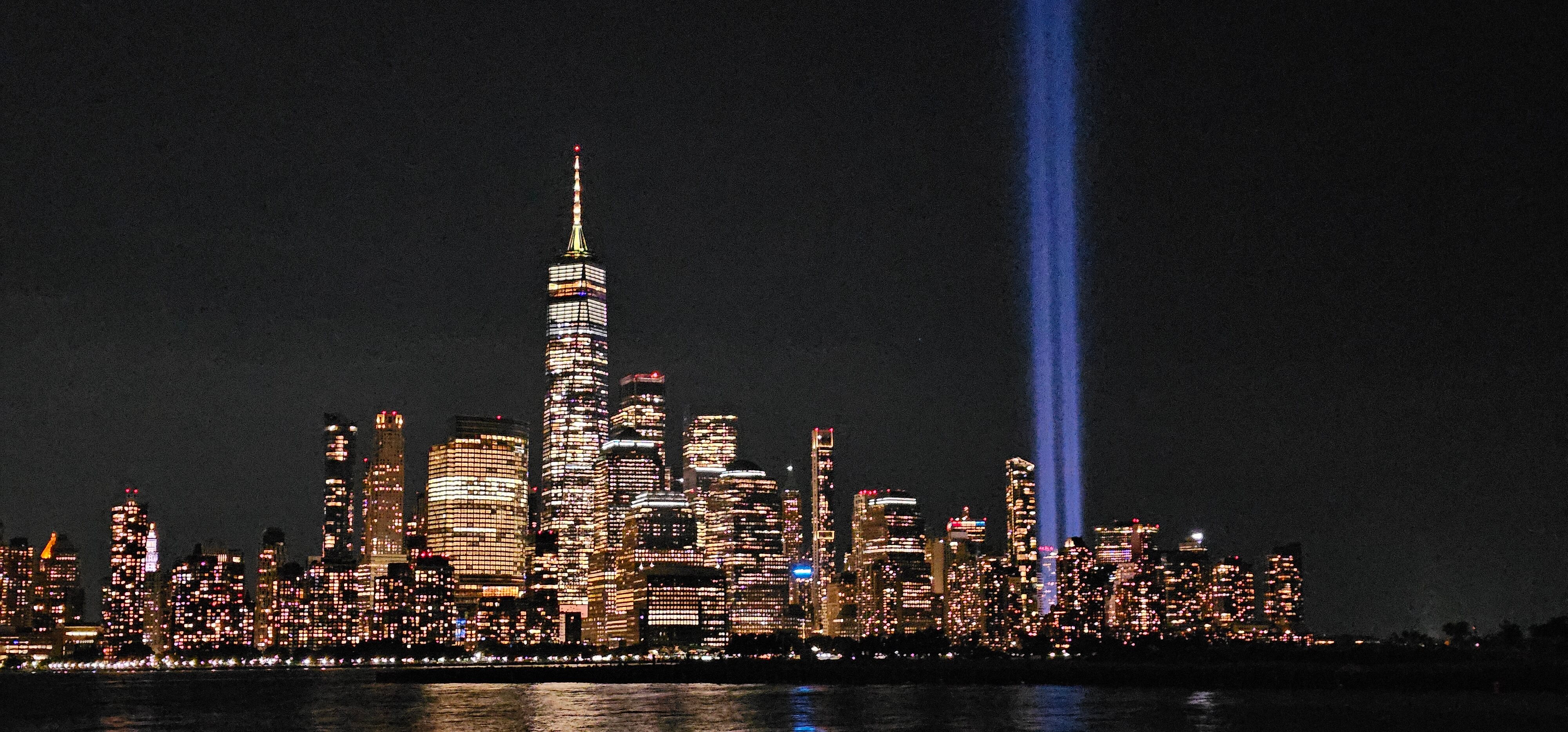 Tribute in light seen from New Jersey